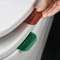 portable nordic transparent toilet seat lifter toilet lifting device avoid touching toilet lid handle wc accessories clamshell