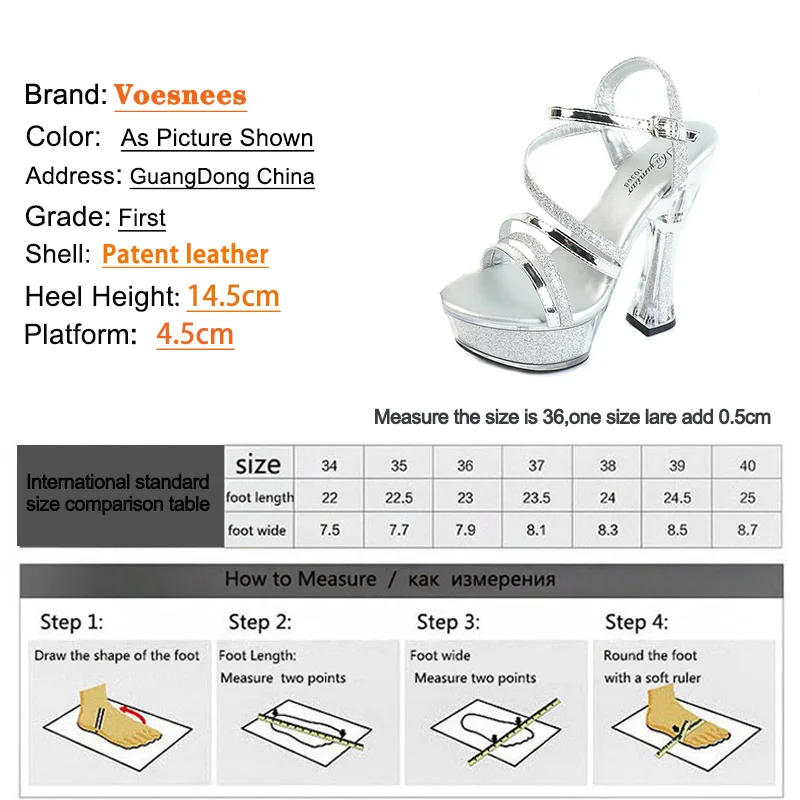 Женские босоножки на платформе с кристаллами серебристые модные сандалии