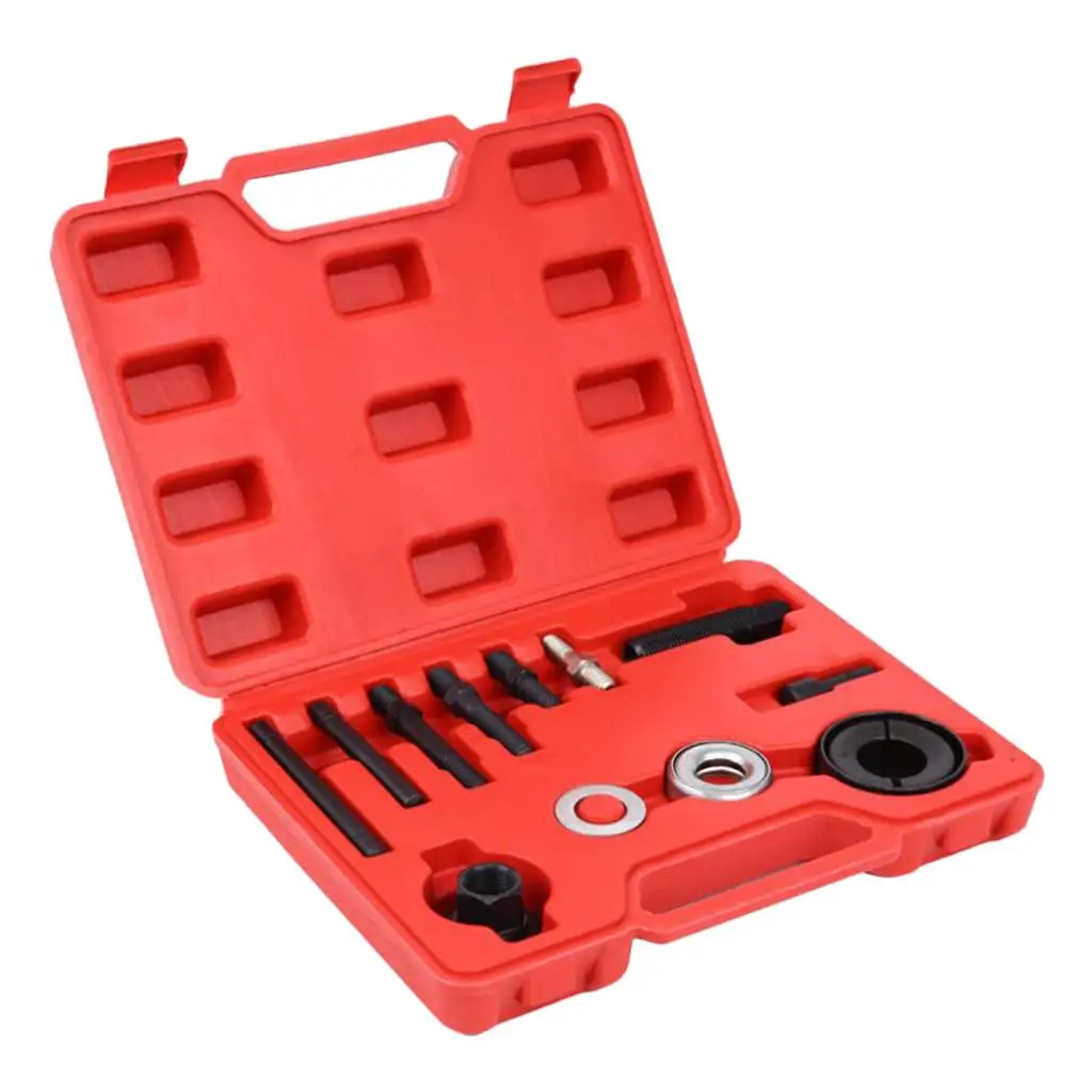 

12PCS Automotive Power Steering Pump Pulley Puller Installer Remomal Tool