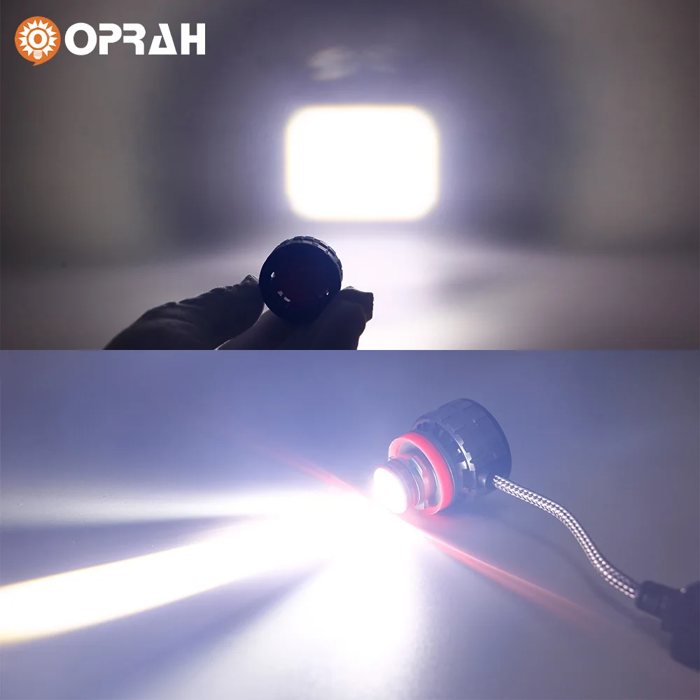 2 шт. светодиодные лазерные линзы H7 H11 противотуманные фары 9005 HB3 9006 HB4 CSP 8000K 6000K 3000K