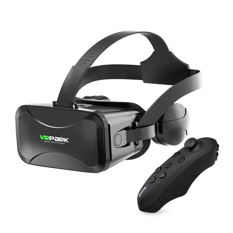 

NEW2023 VRPARK VR Virtual Reality Glasse with Controller 3D VR Headset for iPhone Android Smartphone 4.5-6.7 Inch