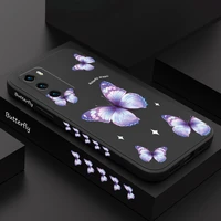dream butterfly phone case for huawei p40 p50 p30 p20 pro lite nova 5t y7a mate 40 30 20 pro lite liquid silicone cover