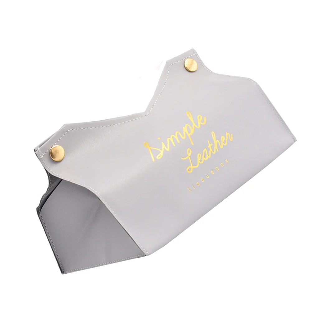 

1pc Lightweight Decorative Reusable Tissue Box PU Home
