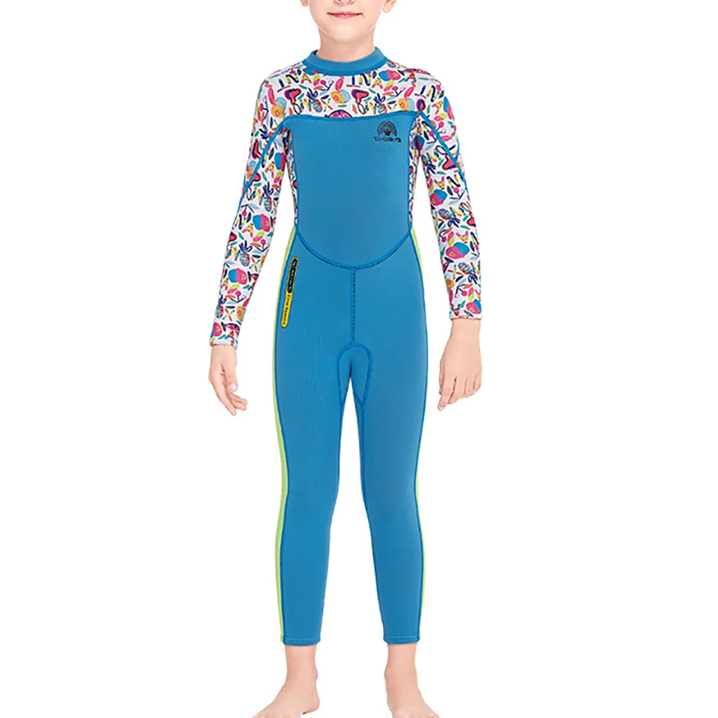 

Kids Wetsuits Sunproof Diving Suit Quick Drying Long Sleeved Pants Swimsuit for Youth Diving Snorkeling Surfing Swimming