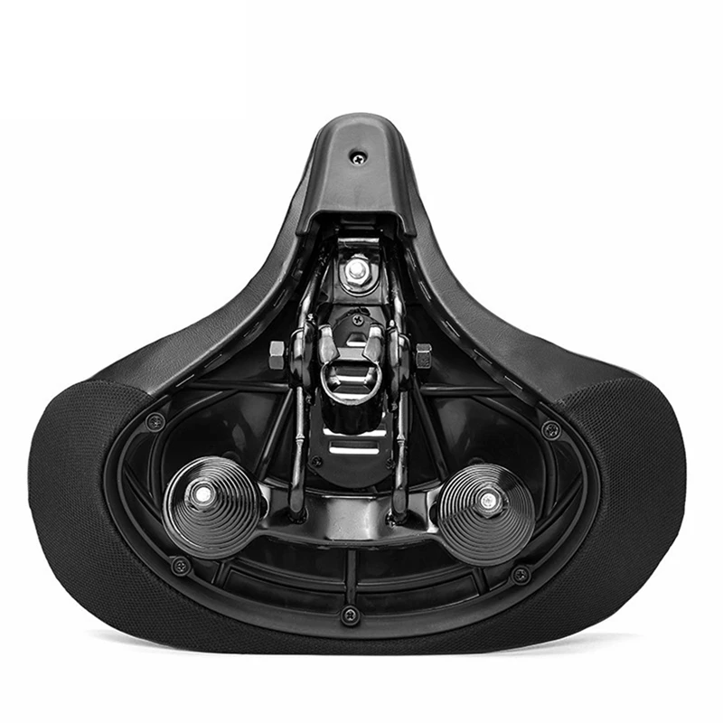 Wide Bike Seats Cushion For Men Women With Large Airflow Vent For Peloton/Bikes, Durable Leather Surface Bicycle Parts