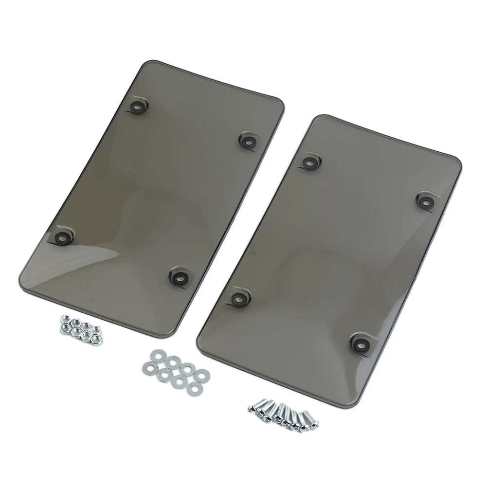 

2pcs License Plate Cover Reflective Anti Speed Red Light Toll Camera Stopper License Plate Cover Frame Holder Decoration