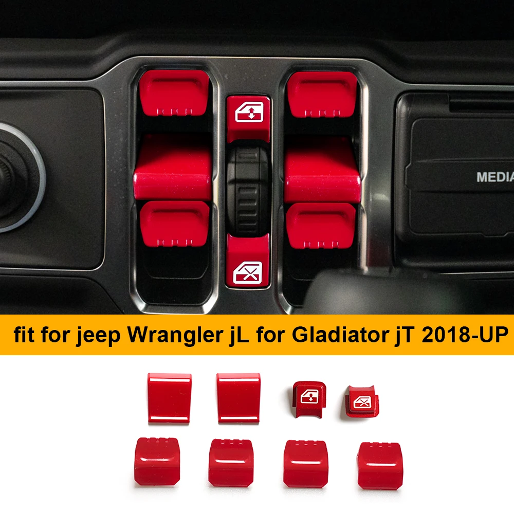 Для Jeep Wrangler JL для Gladiator JT 2018 2019 2020 2021 2022 2023 2024 Кнопка управления окном автомобиля