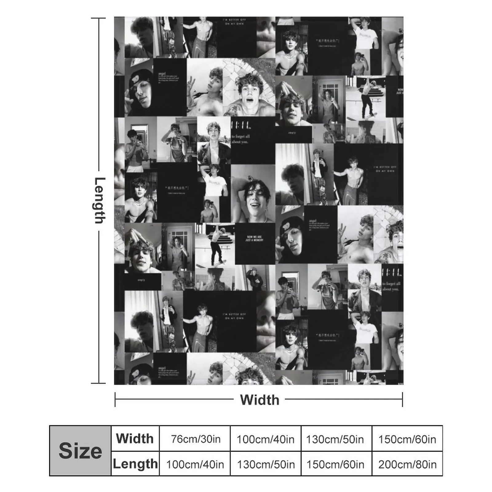 Стильное одеяло bnw Vinnie Hacker с коллажем тяжелая кровать модные термопледы