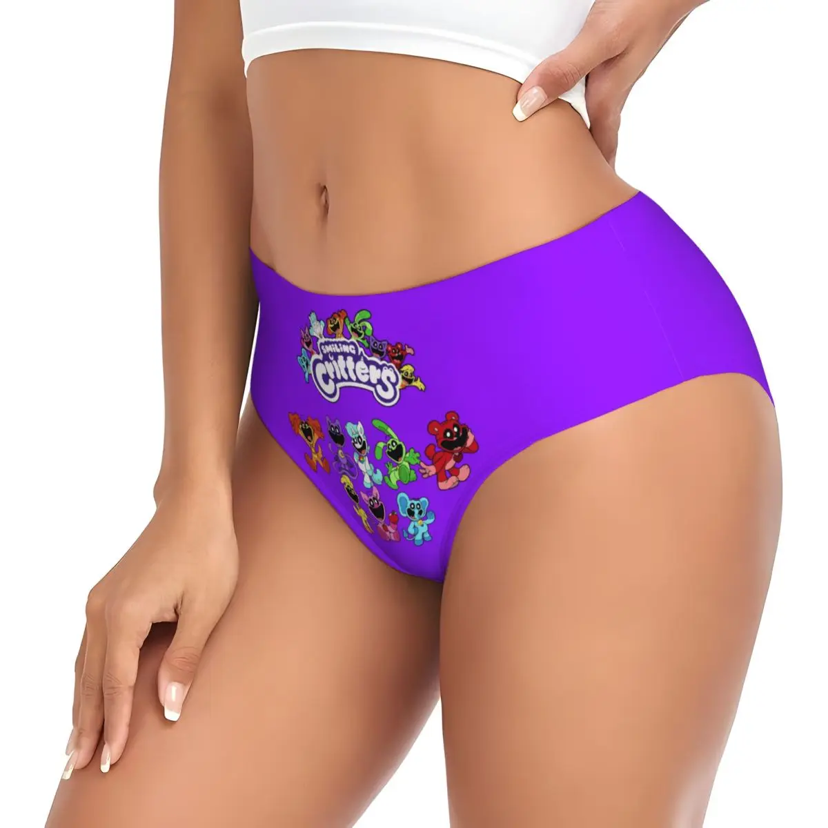 Женские красочные улыбающиеся трусики с большим ртом на заказ нижнее белье