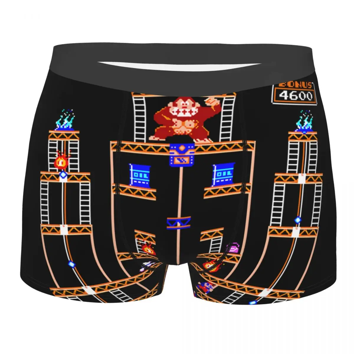 

Sexy Donkey Kong Boxers Shorts Underpants Male Stretch Classic Arcade Video Game Design Briefs Underwear