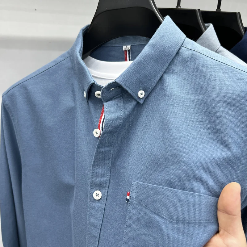 Мужская классическая рубашка из хлопка