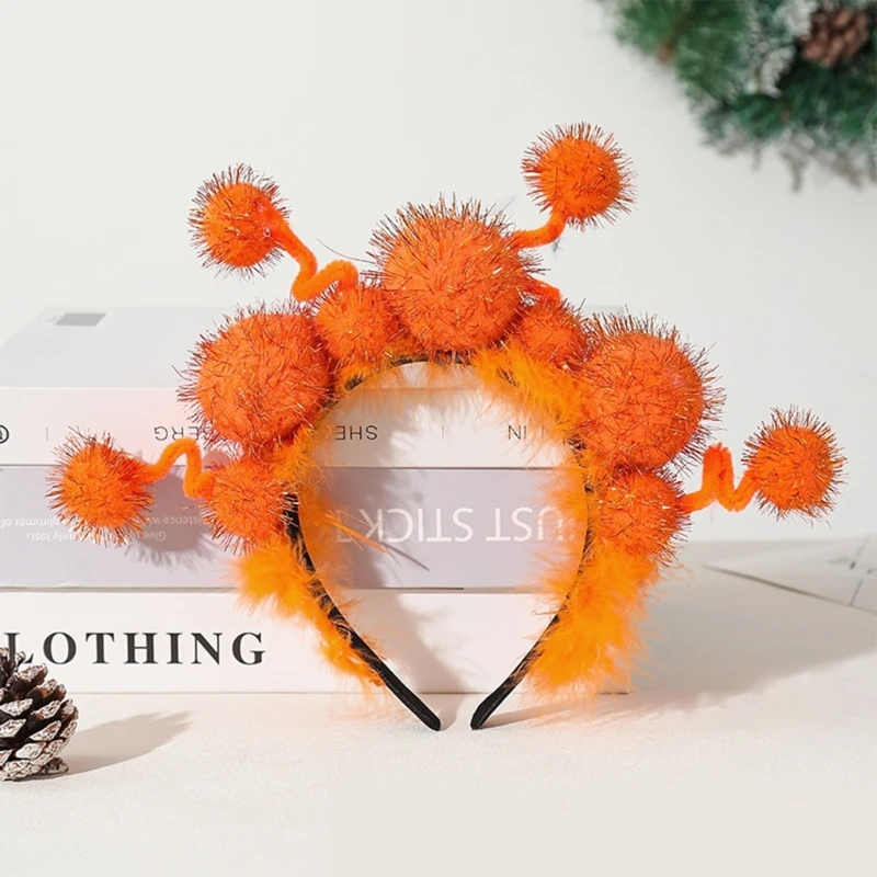 652F Забавная темная повязка на голову с гирляндой Хэллоуин костюм для украшения