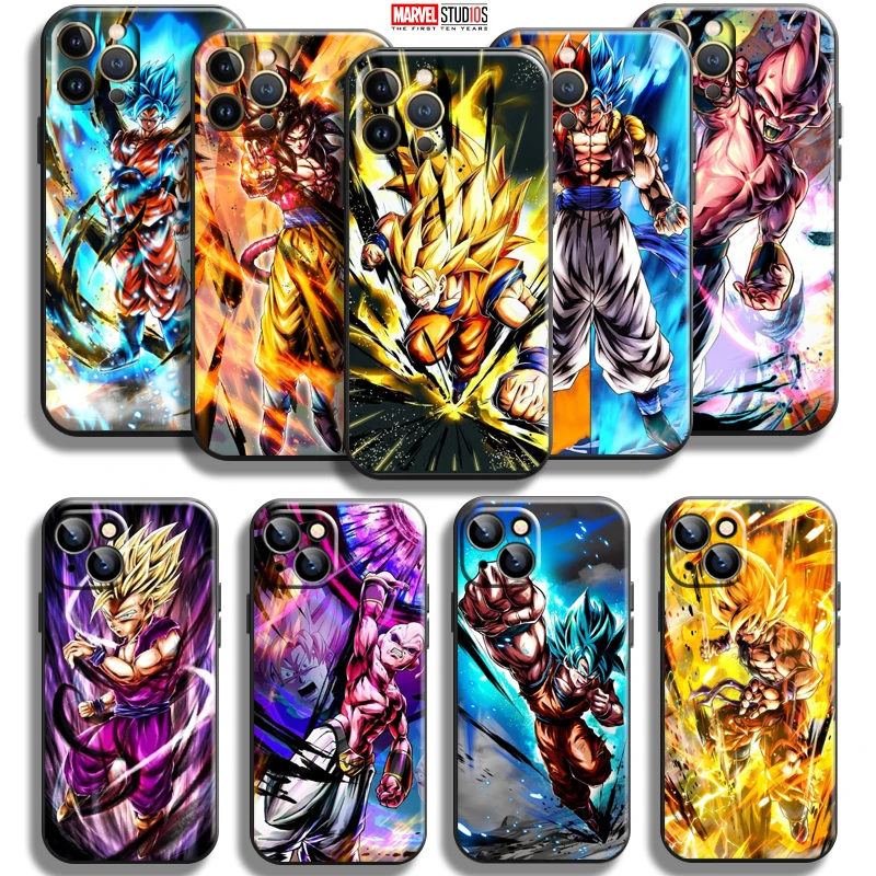 

Goku Dragon Ball For Apple iPhone 13 12 11 Pro Mini X XR XS Max SE 5 5s 6 6S 7 8 Plus Phone Case Silicone Cover Carcasa Coque