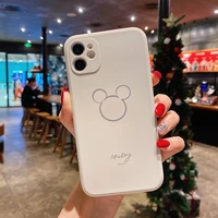 bandai mickey phone cases for iphone 12 11 pro max mini xr xs max 8 x 7 se 2022 couple anti drop soft silicone cover gift