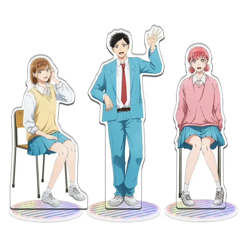Фото Аниме Ao no Hako акриловая подставка модель куклы Chinatsu Hina Taiki Kyou Kengo синяя коробка украшения фигурка игрушка косплей выставка подарок №3