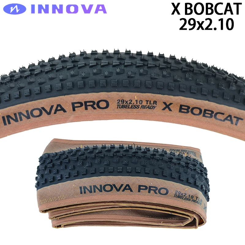 

Бескамерная Складная шина INNOVA X BOBCAT 27,5 29x2,1 с желтым краем для дорожного гравия XC для горных и внедорожных велосипедов 60TPI велосипедные запча...