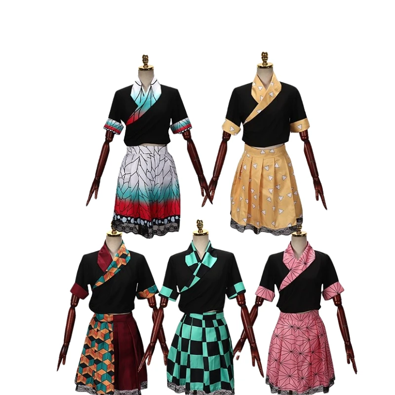 

Anime Peripherals Demon Slayer Series Cospaly Party Fashion Gift Waistless Skirt Anime Clothing