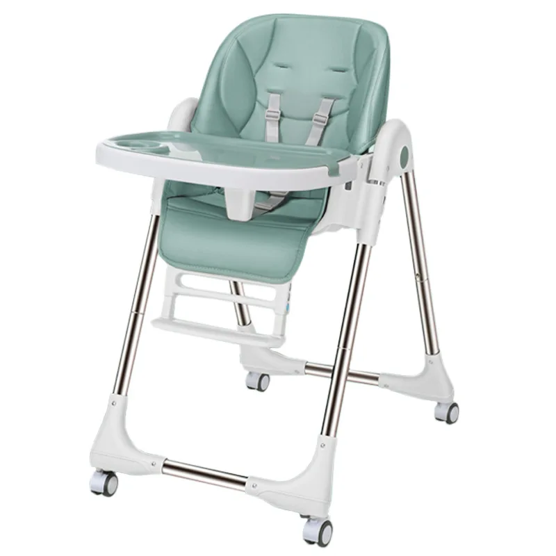 Multi-Functional Foldable Baby Dining Chair Toddler Feeding High Chair Portable Children's Dining Seat Durable Construction