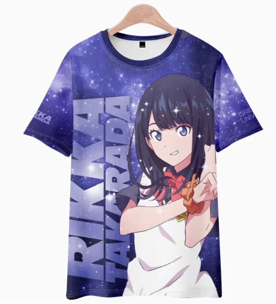 Аниме SSSS.GRIDMAN Shinjou Akane Takarada Rikka футболка с коротким рукавом Летний Косплей Костюм