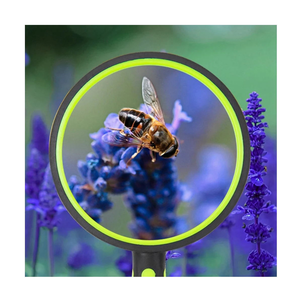 Портативное желтое увеличительное стекло диаметром 110 мм подходит для чтения