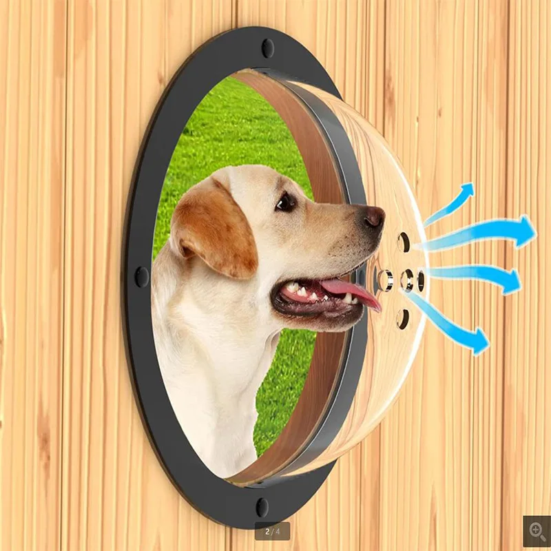 

Dog Window Transparent Fence Dog Window Cat Dog Viewing Window Acrylic Transparent Semi-circular Cover Puppy Pet Door and Window