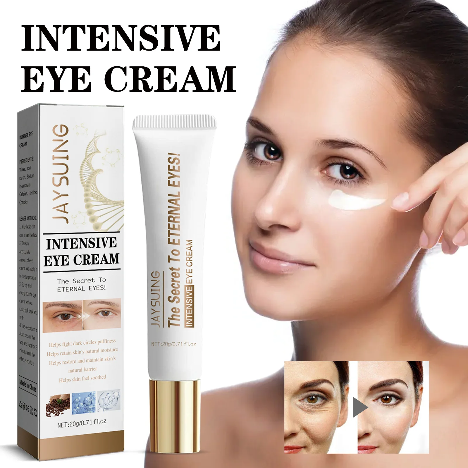 

Polypeptide Anti-aging Eye Cream To Lighten Fine Lines, Bags, Dark Circles, Firming, Rejuvenation, Anti-wrinkle Eye Cream