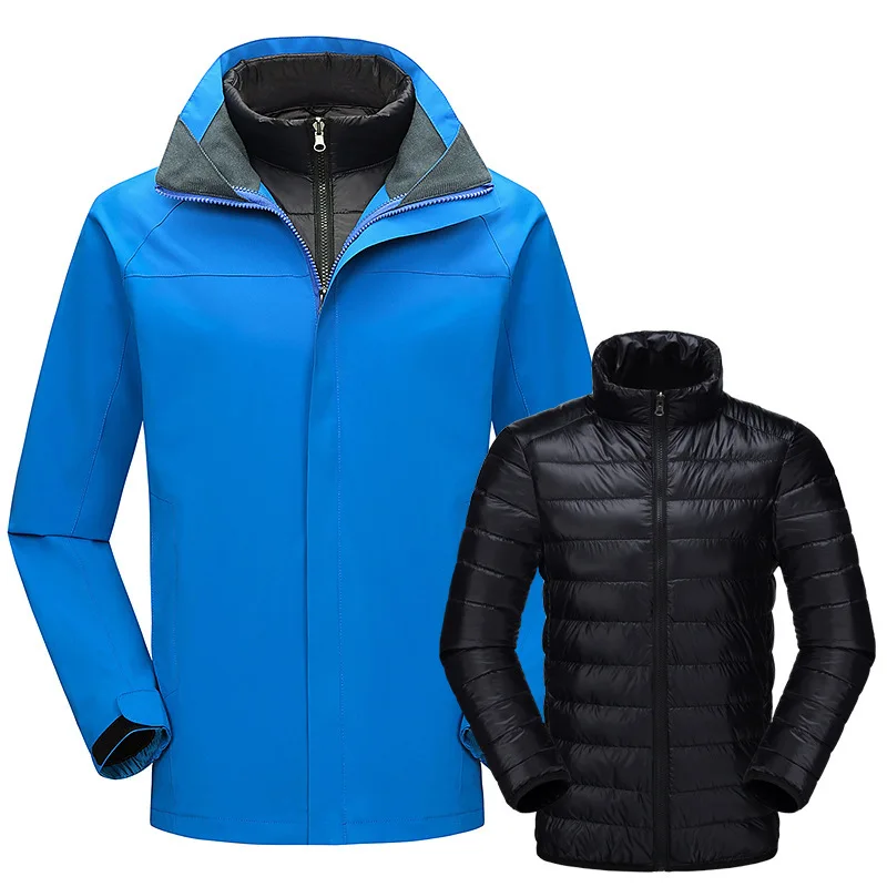 Outdoor Clothing Wind Proof Warm Work Clothes Men Two-piece Down Jacket