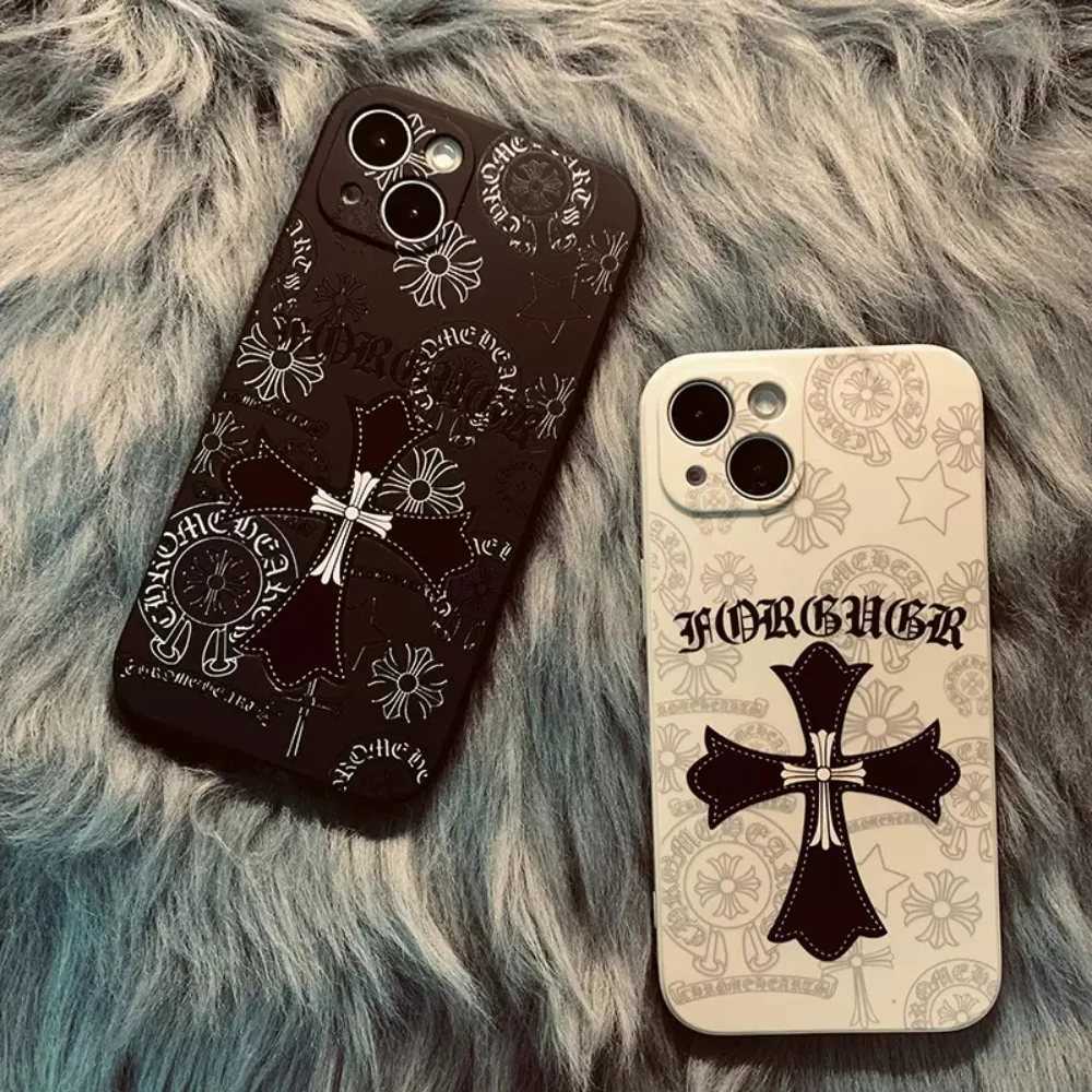 

The cross is applicable to iPhone13/14ProMax Apple 11/12Pro mobile phone case 14 new XR personality X/XS all-inclusive silicone
