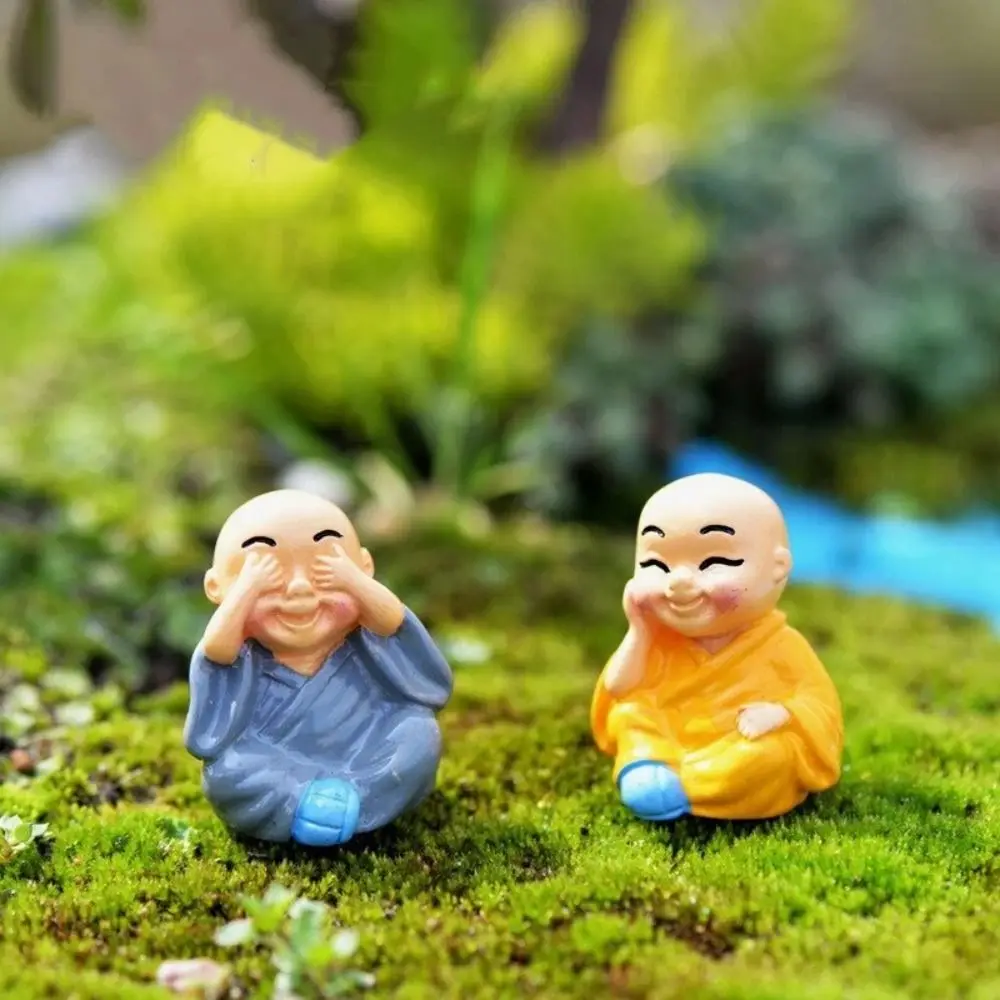 

Aquarium Decorative Landscape Pool Bonsai Garden Ornament Buddhist Monk Miniature Scene Props Little Monk Statue