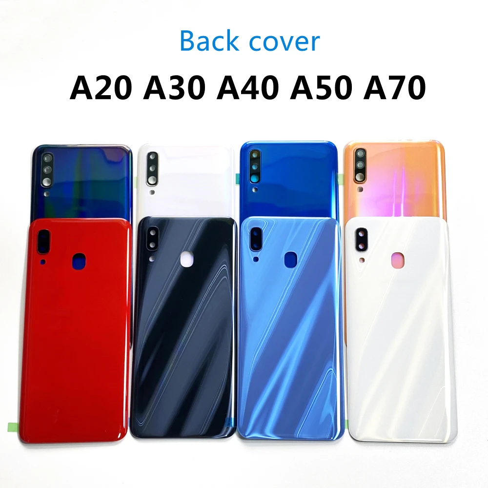 

For SAMSUNG Galaxy A20 A205 A30 A305 A40 A405 A50 A505 A70 A705 2019 Back Battery Door Cover Parts Rear Case Housing Replacement