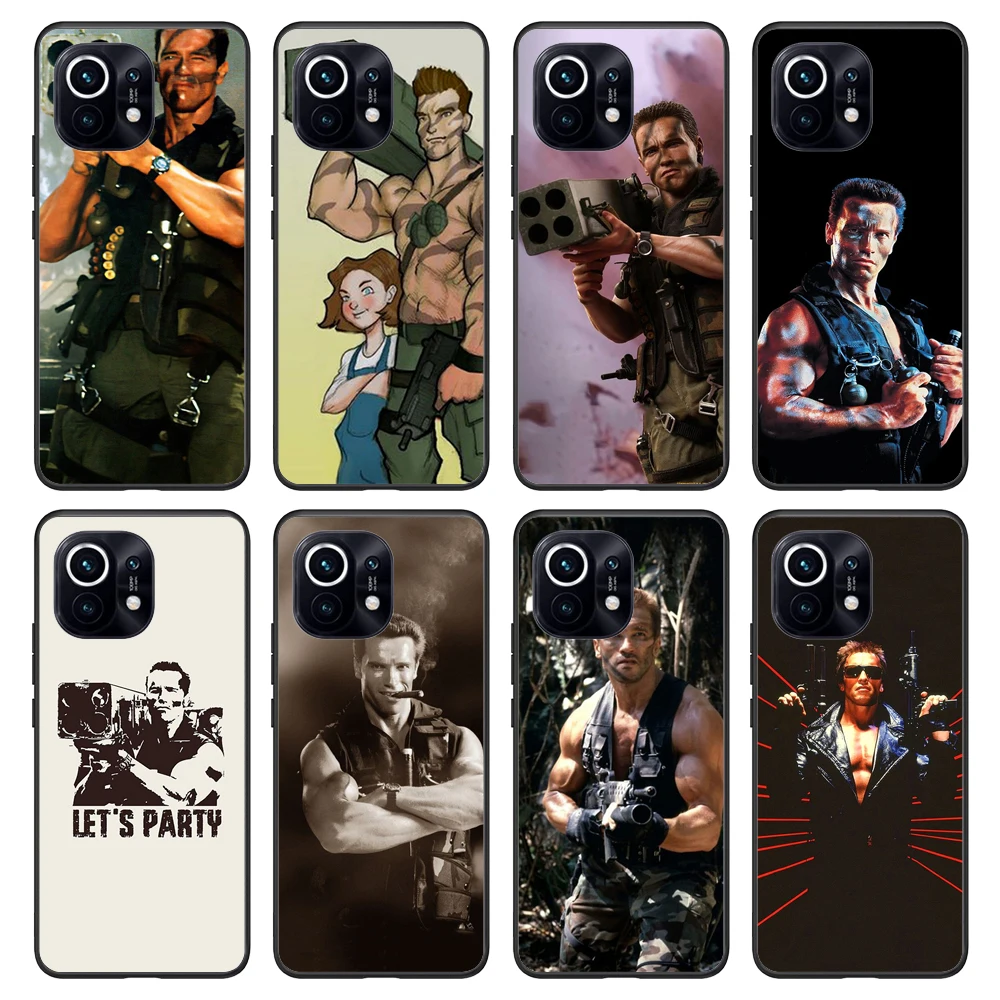 

Arnold Schwarzenegger Film Commando Comman Case For Xiaomi Mi POCO X3 F3 M3 11 Ultra 11T 11i 11Lite Redmi Note 10 Pro Note10 K40