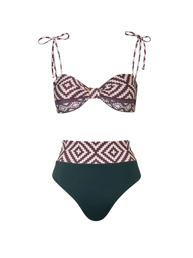 Рисунок 4 - Бикини с высокой талией и цветочным принтом