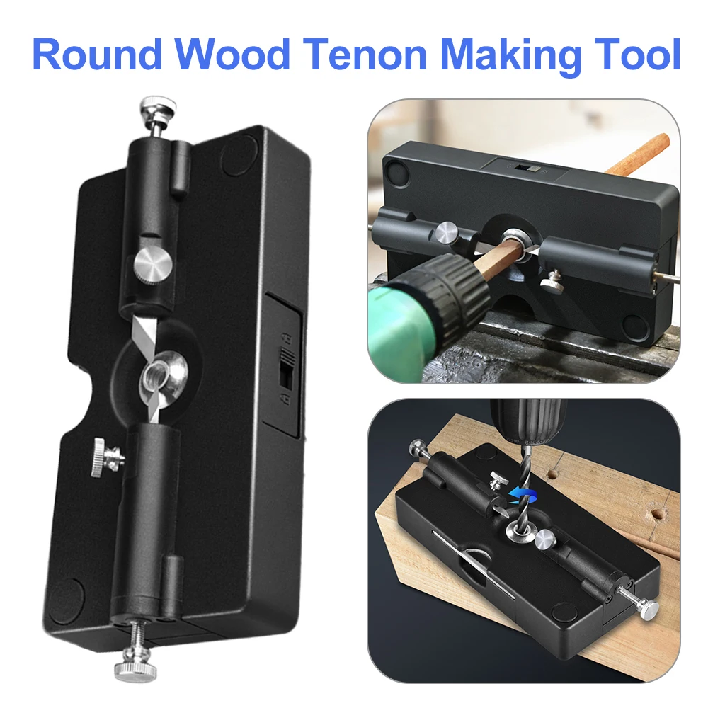 

Woodworking Punch Locator Multifunctional Drill Milling Dowel Round Rod Auxiliary Tool Drilling Pointer HSS Blade for Carpenter