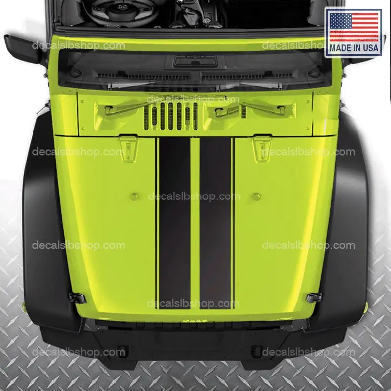 

Виниловая наклейка на капюшон Jeep Wrangler JK JKU Sahara Rubicon Graphic 1P