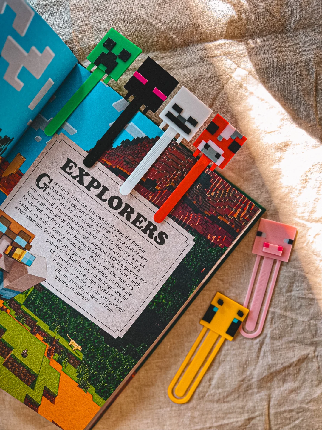 Фото 3/6 шт. Новые мультяшные закладки Minecraft для книг, высококачественные аксессуары, подарки №2