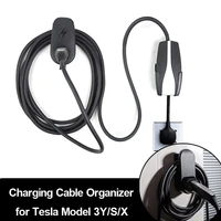 for tesla model 3 y s x charging cable eu organizer wall mount connector bracket us charger holder model3 accessories