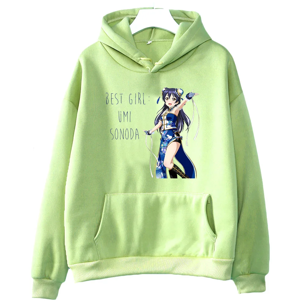 

LoveLive! School Idol Project Umi Sonoda Oversized Hoodie Women Kawaii/Cute Best Girl Anime Clothes Clothing Fleece Cartoon Soft