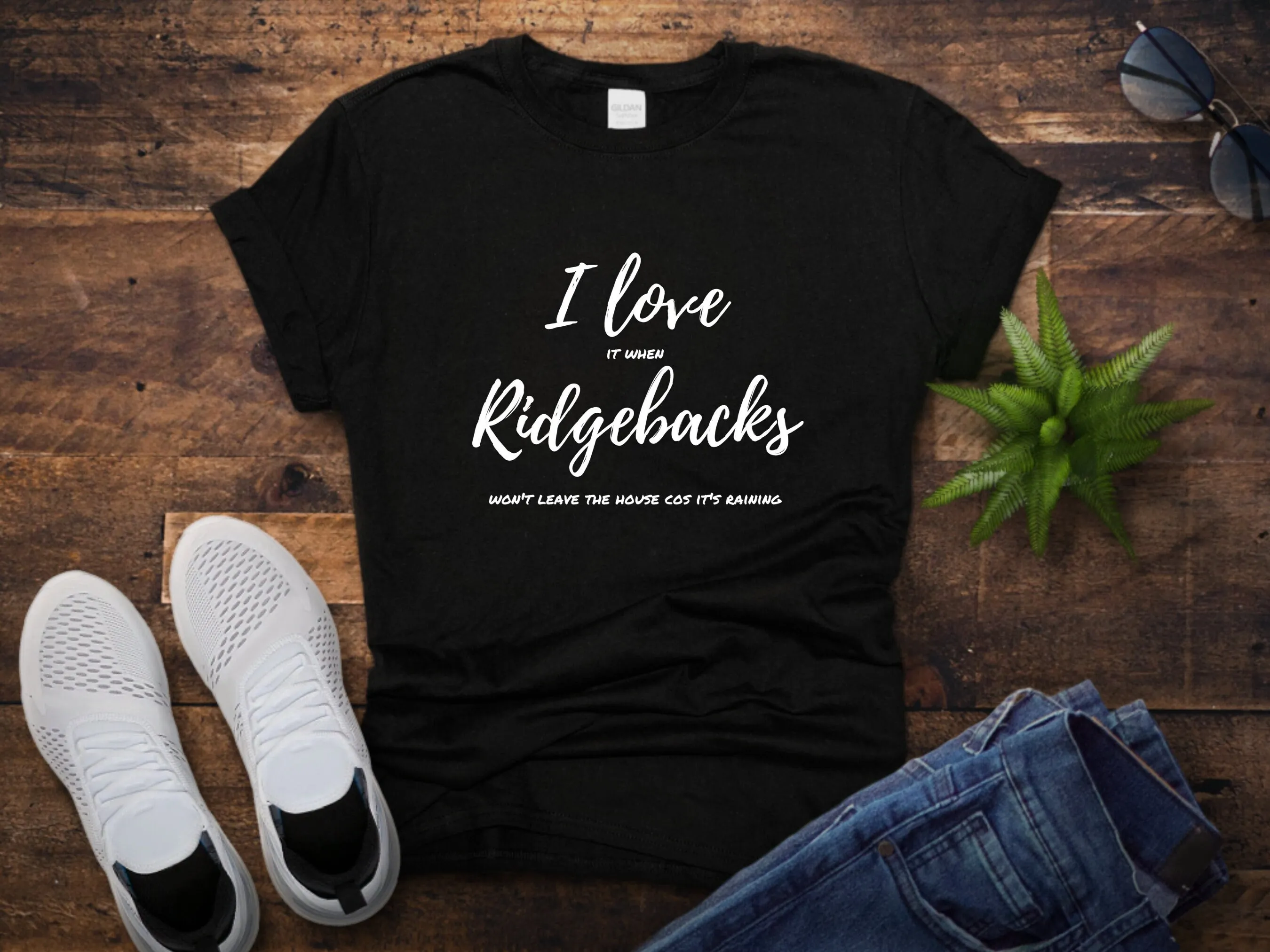 Футболка с принтом родезиан риджбэк надпись Hate The Rain I Love Ridgeback забавный подарок