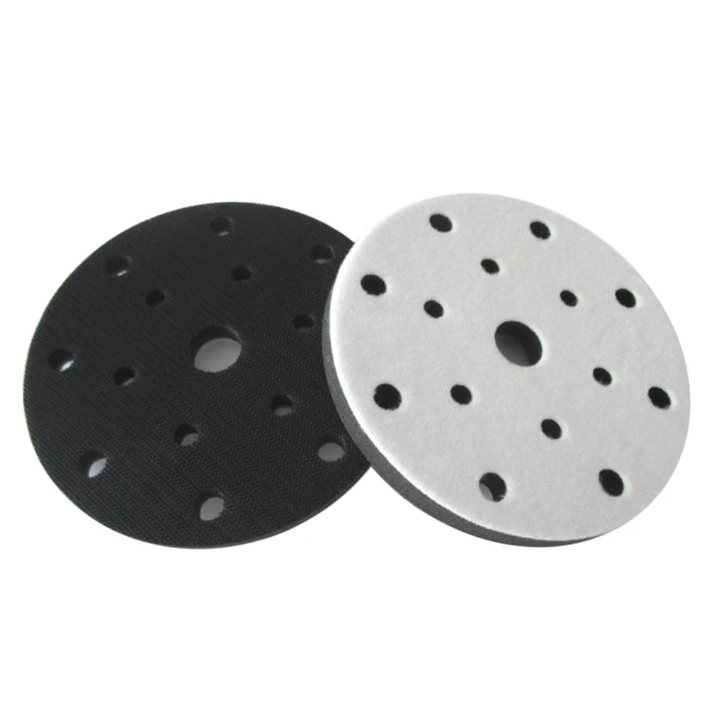 

1pc 6 inch 15 holes Soft Sponge Interface Pad Hook Loop Sanding Disc Sander Backing Pad for pneumatic pallets electric grinder