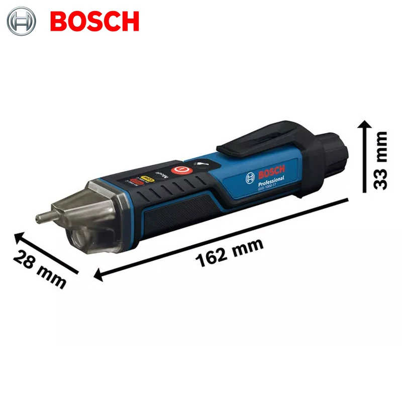 Бесконтактный тестер напряжения BOSCH GVD 1000-17 Professional с функцией самотестирования, класс защиты IP67, двойное напряжение для работы с электродрелью (art.: 3920dc7a395bf) - 3920dc7a395bf