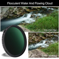 giai nd2 to nd32 variable nd filter no cross pattern camera neutral density 67 72 77 82mm