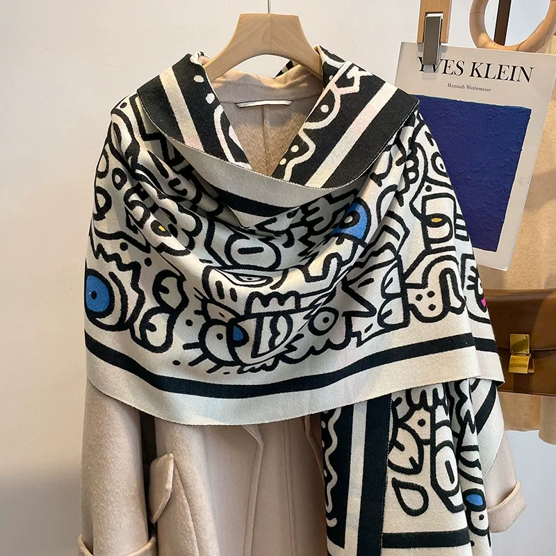 

Новинка 2022, солнцезащитные шарфы Floret, модное кашемировое пляжное полотенце, Женская Бандана с принтом 190 х65 см, шали с защитой от пыли для осени и зимы