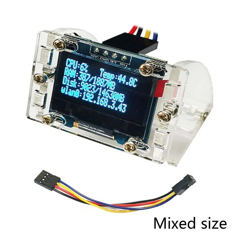 Модуль OLED-дисплея для Raspberry Pi последовательный модуль ЖК-дисплея I2C IIC 0 96x64 OLED 128