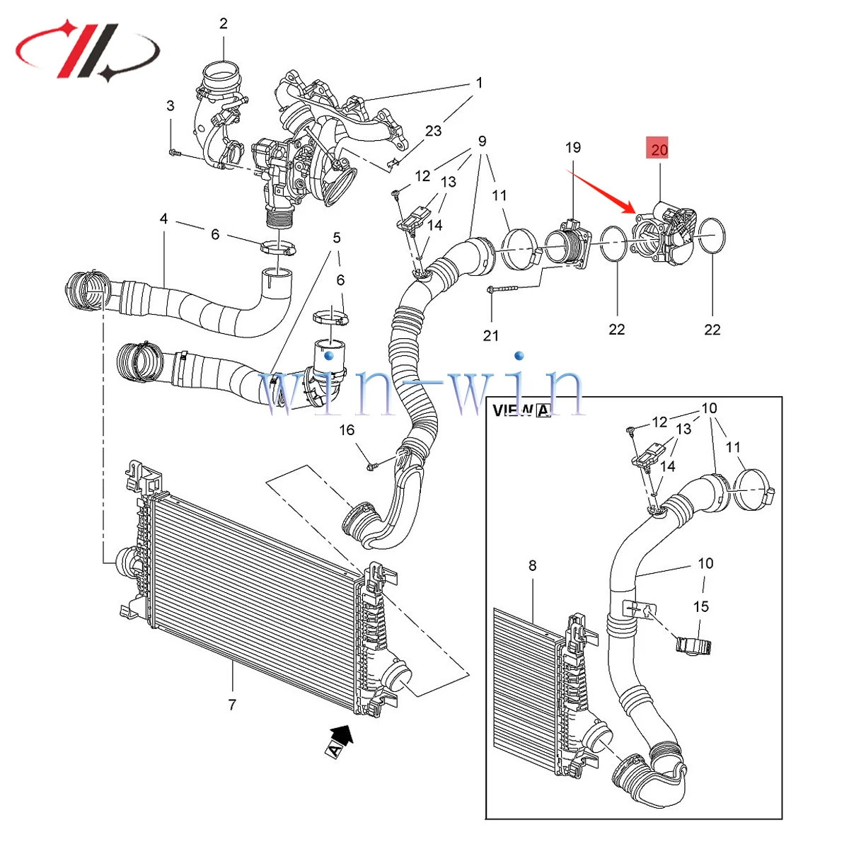 13547528179 13547576698 корпус дроссельной заслонки для BMW I20i Mini лимонный DS Peugeot 408 508 1 6 T