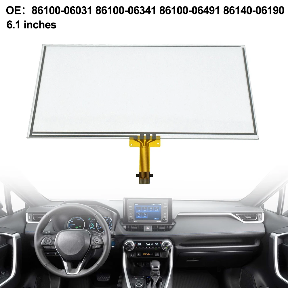 

6.1 Inch Touch Screen Clear Glass Digitizer For Toyota For Prius For RAV4 For Corolla For Camry 86100-06031 86100-06341
