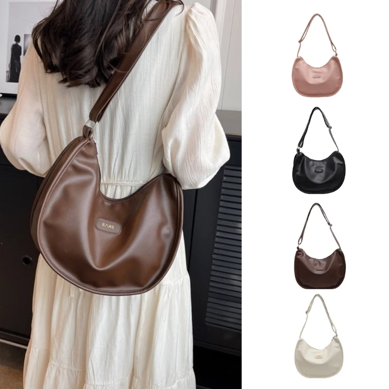 

Women Casual Crossbody Bag Large Capacity Shoulder Bag Vintage PU Bag