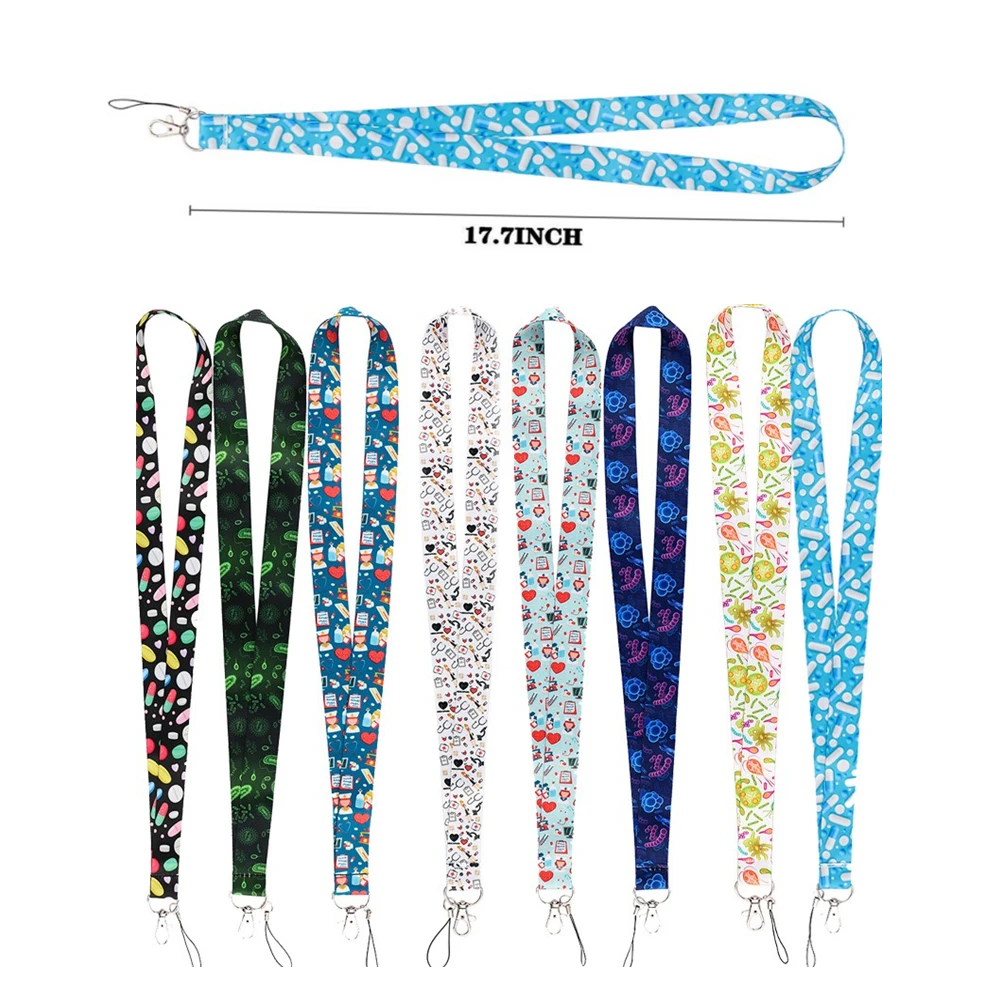 

1pc Medical Cute Neck Strap Lanyards Keychain Badge Holder ID Card Pass Hang Rope Lanyard for Key Rings Accessories