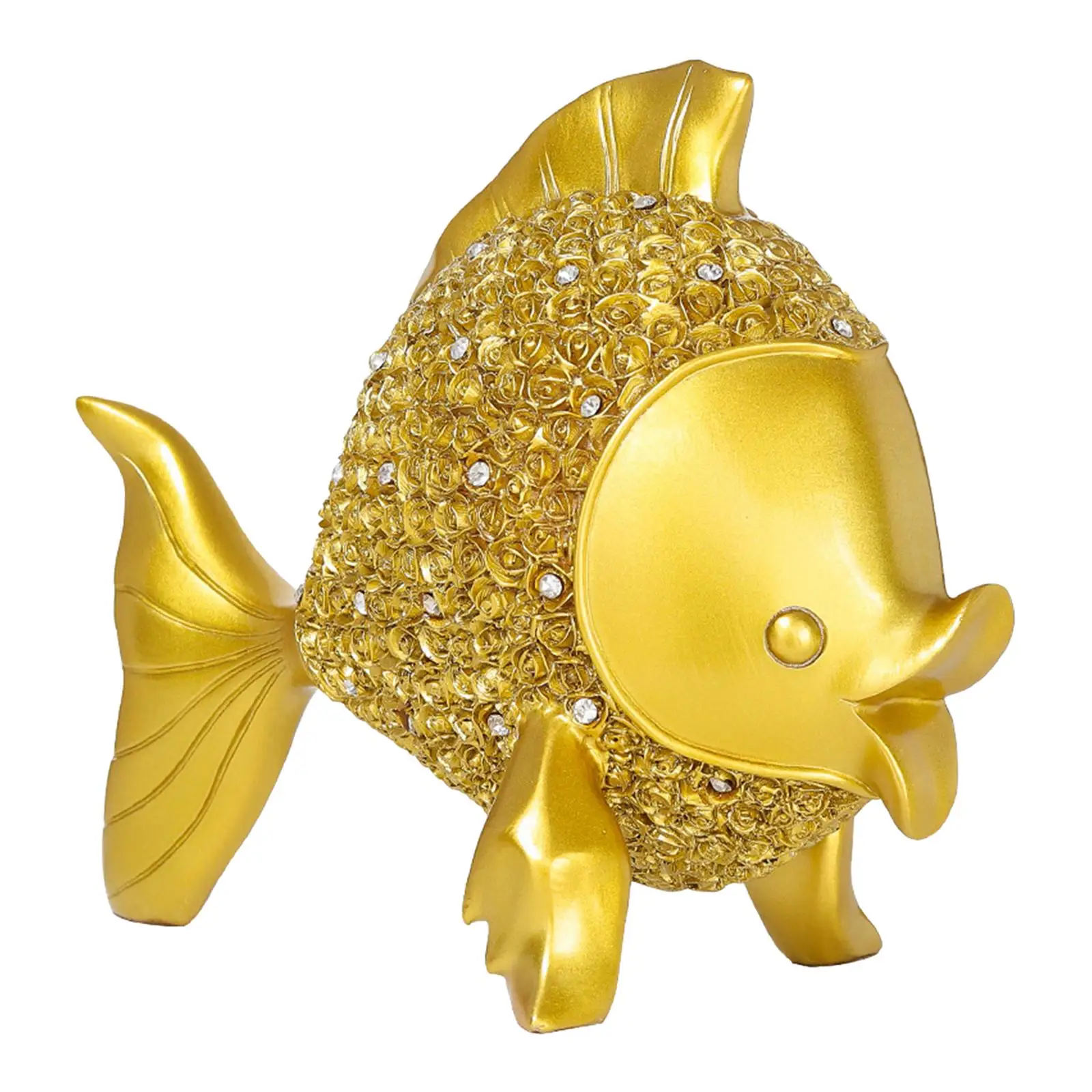 

Статуэтка золотой рыбки из смолы, интерьерное украшение, декор в ретро стиле для спальни отеля, яркие и живые цвета, Красивый Ландшафт