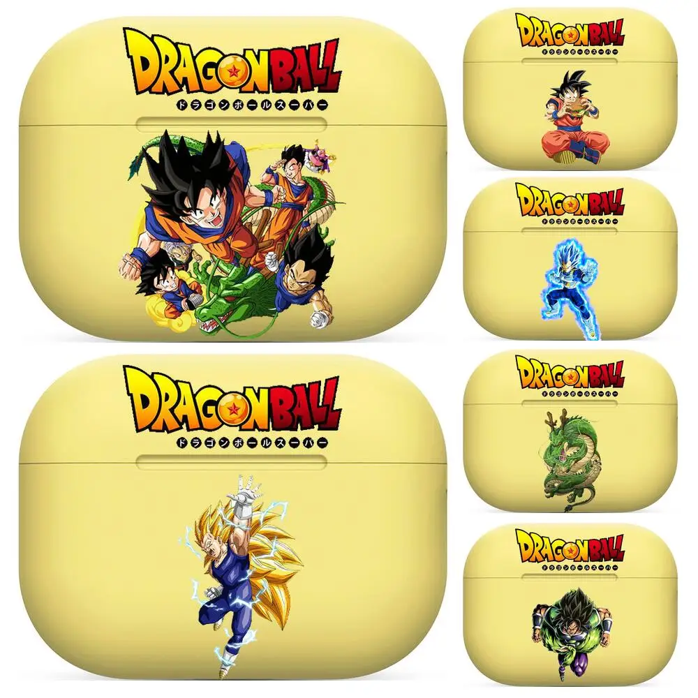 

For Airpods pro 3 Airpods 1 2 case Protective Bluetooth Wireless Earphone Cover yellow Silicone Anime dragon ball
