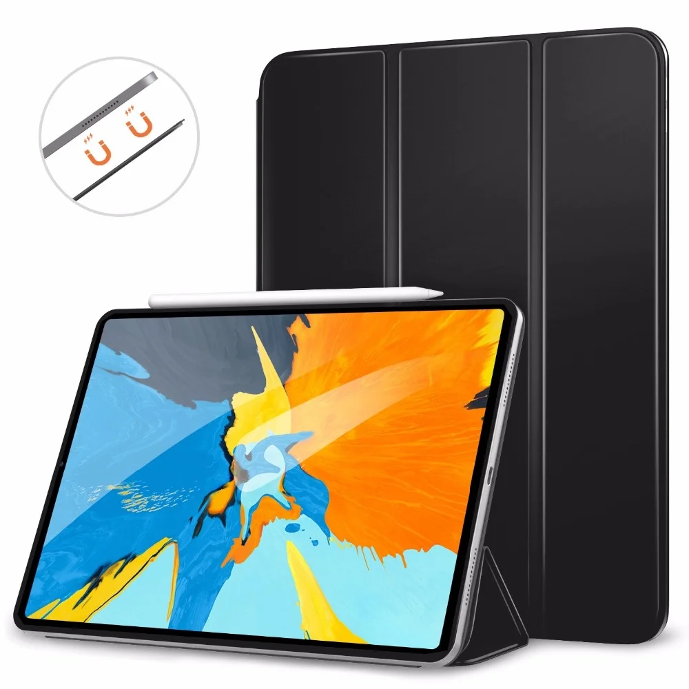 

Case for iPad Pro 11 2018 [Support Magnetically Attach Charge/Pair] Slim Lightweight Smart Shell Stand Cover with Auto Wake